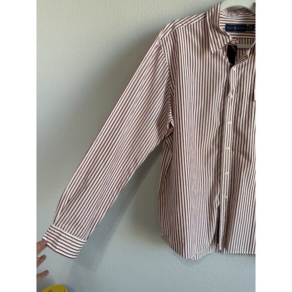 Polo Ralph Lauren Men’s XL Stripes Skull Button Down Long Sleeve Classic Shirt - Picture 13 of 15